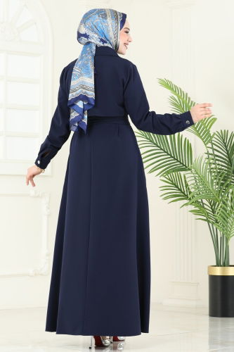 moda selvim معطف كحلي 2630SL432 - Thumbnail