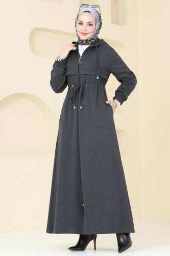 moda selvim Topcoat 293DVL817 Anthracite - Thumbnail