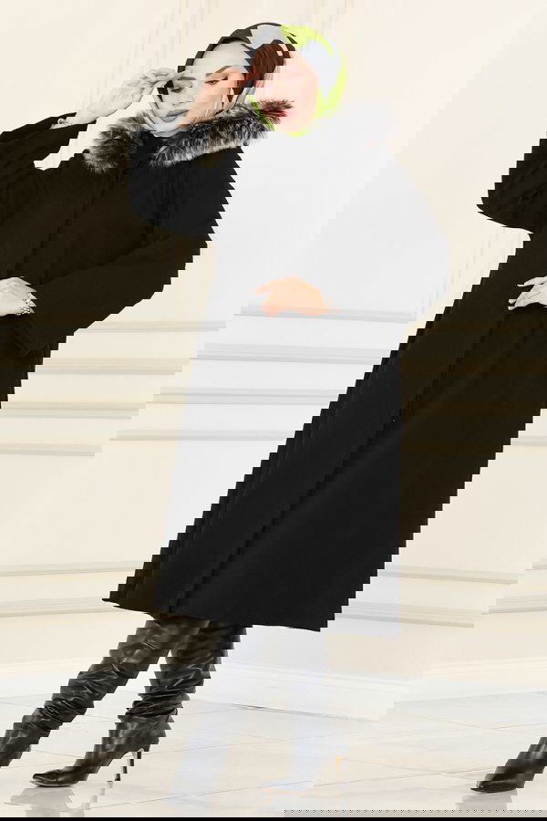 Modaselvim خصم صافٍ20%+20% في سلة التسوق 2052KTR750 اسود ستره شتويه