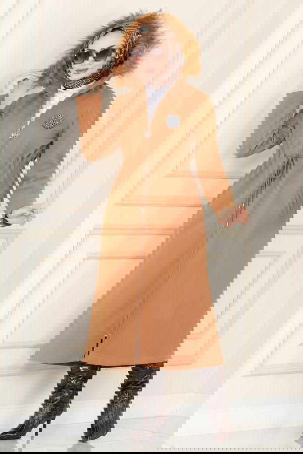 Modaselvim خصم صافٍ20%+20% في سلة التسوق 2304MRK805 رملي ستره شتويه