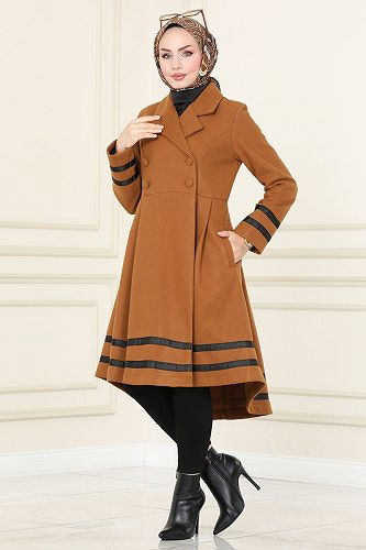 moda selvim 2305MRK805 رملي ستره شتويه - Thumbnail