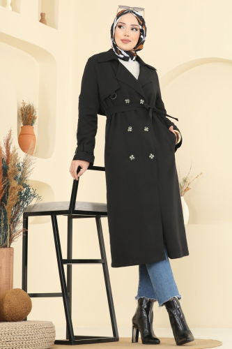 O.Z.T. - Trenchcoat 040OZT1013 Black