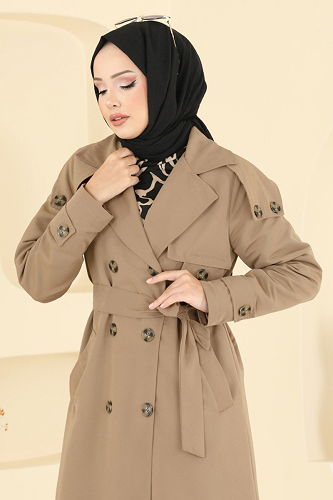 moda selvim ترانشكوت بيج 043OZT1013 - Thumbnail