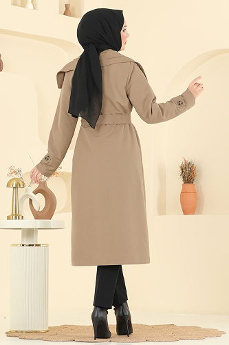 moda selvim ترانشكوت بيج 043OZT1013 - Thumbnail