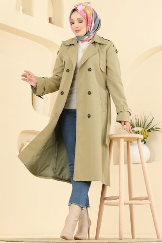 G.M.F. - Trenchcoat 073GMF1212 Almond Green