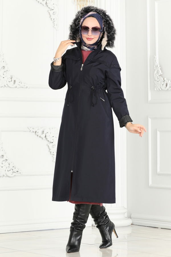 Modaselvim Trenchcoat Trenchcoat 0851MSA980 Navy Blue