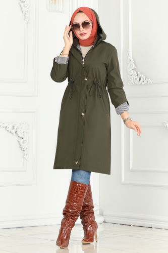 moda selvim TRENCHCOAT 1001MSA980 Khaki - Thumbnail