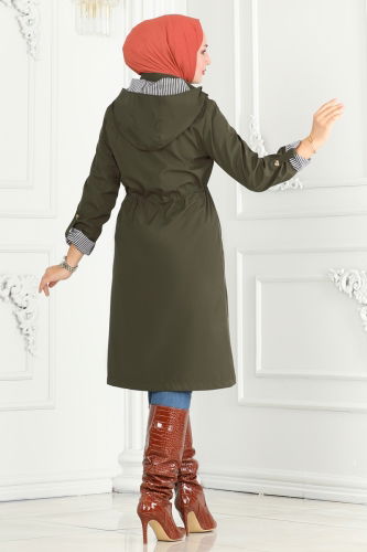 moda selvim TRENCHCOAT 1001MSA980 Khaki - Thumbnail