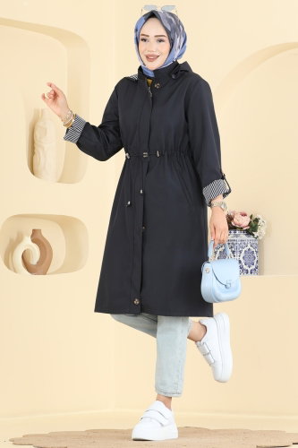 M.S.A. - Trenchcoat 1001MSA980 Navy Blue
