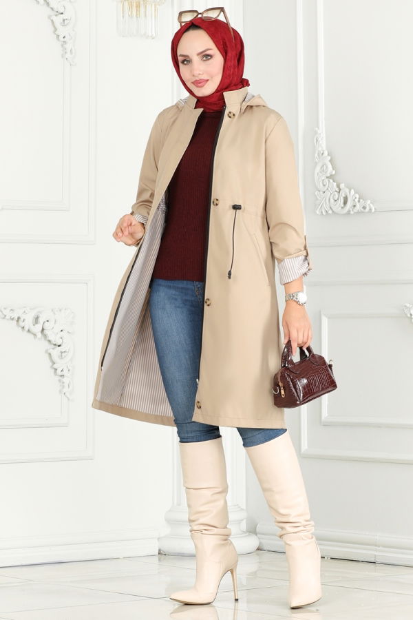 Modaselvim Trenchcoat TRENCHCOAT 1001MSA980 Stone