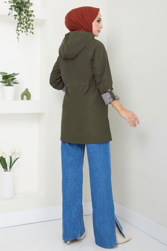 moda selvim TRENCHCOAT 1002MSA980 Khaki - Thumbnail