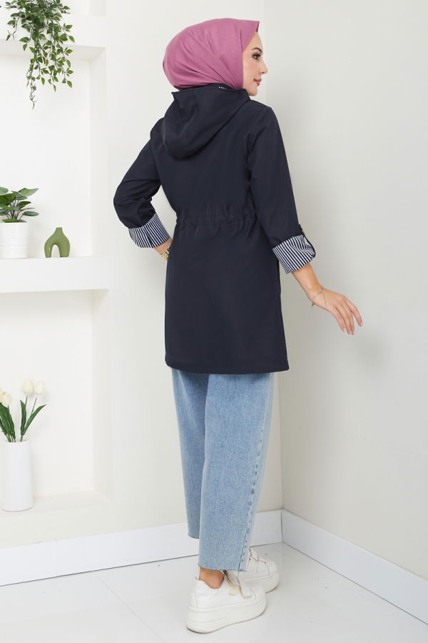 Trenchcoat 1002MSA980 Navy Blue - 4