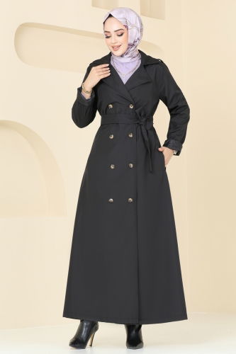 E.M.S. - Trenchcoat 124EMS872 Black