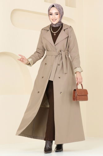 moda selvim Trenchcoat 124EMS872 Vision - Thumbnail