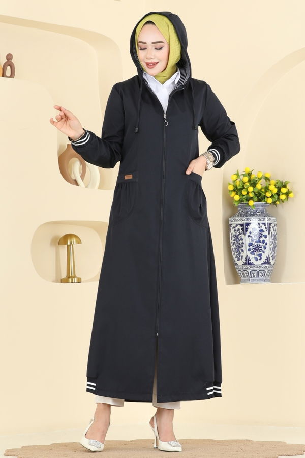 Modaselvim Trenchcoat Trenchcoat 1418ORG1169 Navy Blue