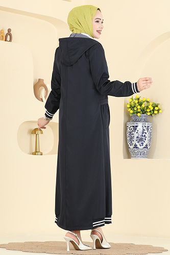 moda selvim ترانشكوت كحلي 1418ORG1169 - Thumbnail