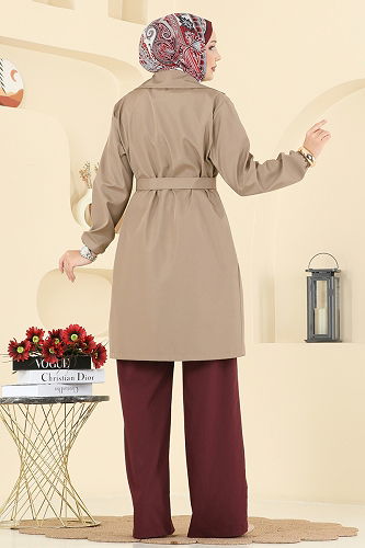 moda selvim Trenchcoat 21195MPR1163 Vision - Thumbnail