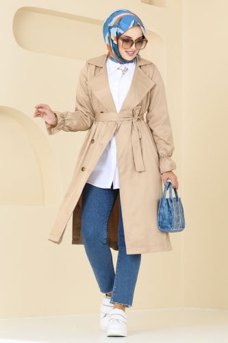 moda selvim Trenchcoat 2170TEG847 Vision - Thumbnail