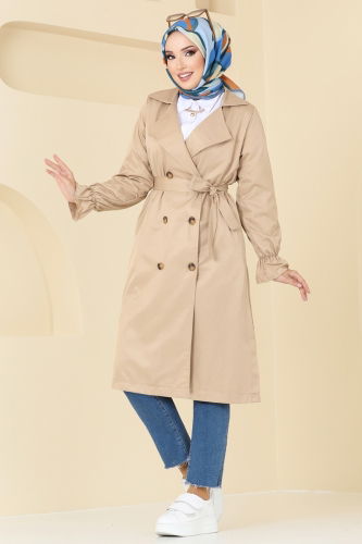 moda selvim Trenchcoat 2170TEG847 Vision - Thumbnail