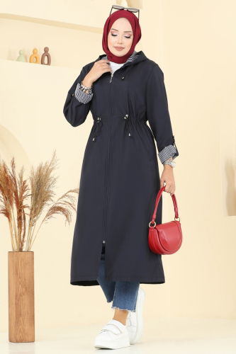 M.S.A. - Trenchcoat 2511MSA980 Navy Blue