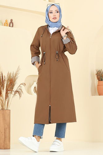 moda selvim Trenchcoat 2511MSA980 Tan - Thumbnail
