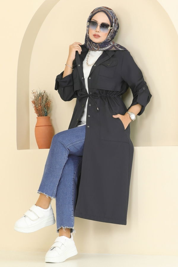 Modaselvim Trenchcoat Trenchcoat 2512MSA980 Navy Blue