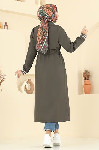 moda selvim ترانشكوت اخضر عفني 2514MSA980 - Thumbnail