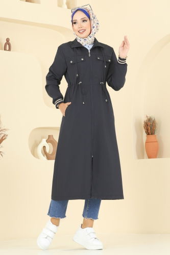 M.S.A. - Trenchcoat 2514MSA980 Navy Blue