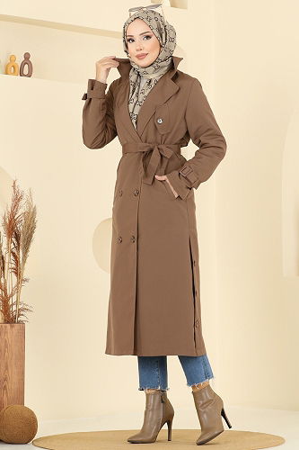 moda selvim Trenchcoat 2515MSA980 Tan - Thumbnail