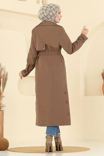 moda selvim Trenchcoat 2515MSA980 Tan - Thumbnail