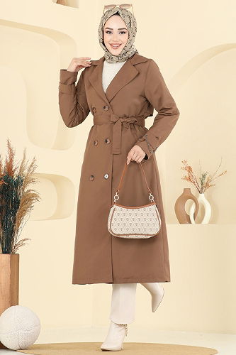 moda selvim Trenchcoat 2519MSA980 Tan - Thumbnail