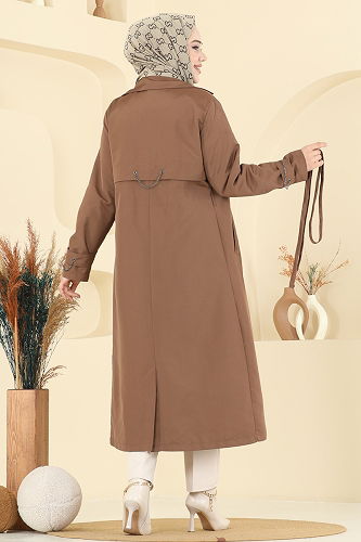 moda selvim Trenchcoat 2519MSA980 Tan - Thumbnail