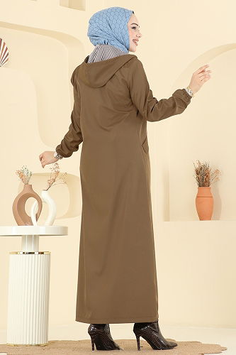 moda selvim Trenchcoat 2521MSA980 Camel - Thumbnail