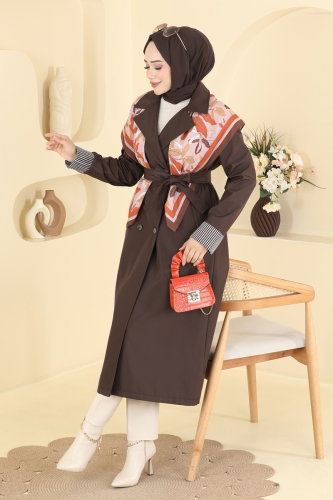 M.S.A. - Trenchcoat 2638MSA980 Brown