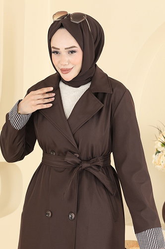 moda selvim ترانشكوت بني 2638MSA980 - Thumbnail