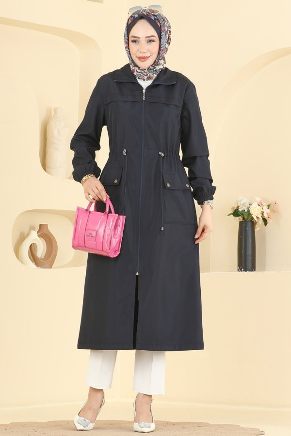 Modaselvim Trenchcoat Trenchcoat 2639MSA980 Navy Blue