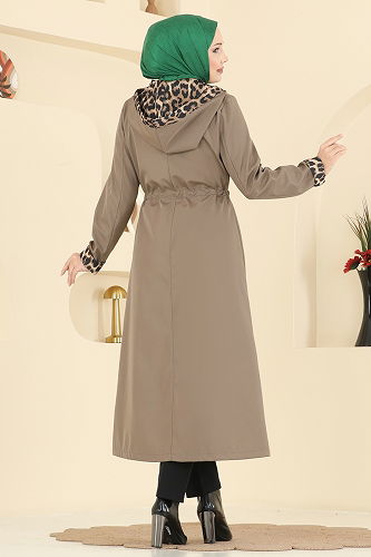 moda selvim Trenchcoat 2659ASMK1074 Dark Vision - Thumbnail