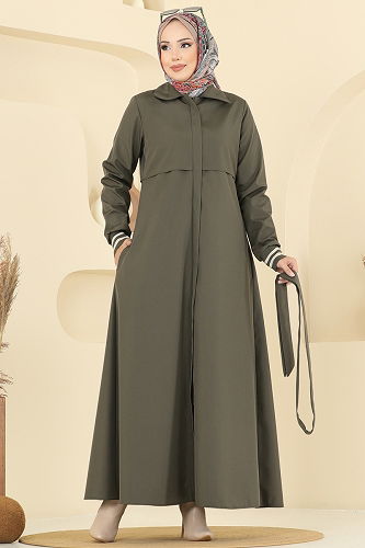 moda selvim ترانشكوت اخضر عفني 2732SL432 - Thumbnail