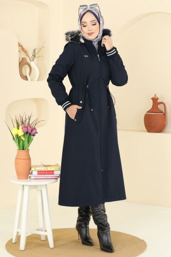 M.S.A. - Trenchcoat 2817MSA980 Navy Blue
