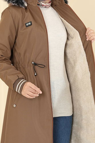 moda selvim Trenchcoat 2817MSA980 Tan - Thumbnail