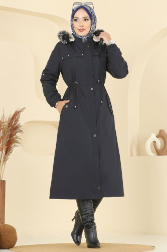 M.S.A. - Trenchcoat 2818MSA980 Navy Blue