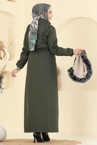 moda selvim ترانشكوت اخضر عفني 2820MSA980 - Thumbnail