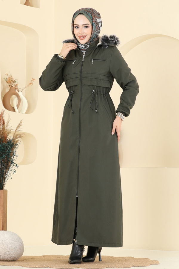 Modaselvim معطف ترانشكوت اخضر عفني 2820MSA980