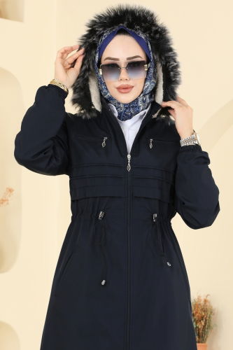 M.S.A. - Trenchcoat 2820MSA980 Navy Blue