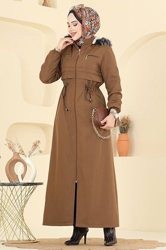 moda selvim Trenchcoat 2820MSA980 Tan - Thumbnail