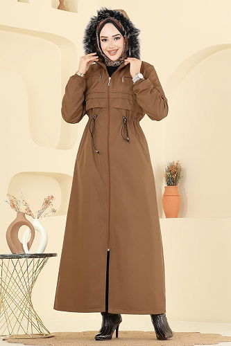 moda selvim Trenchcoat 2820MSA980 Tan - Thumbnail