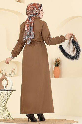 moda selvim ترانشكوت عسلي 2820MSA980 - Thumbnail