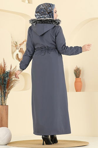 moda selvim ترانشكوت رمادي 2821MSA980 - Thumbnail