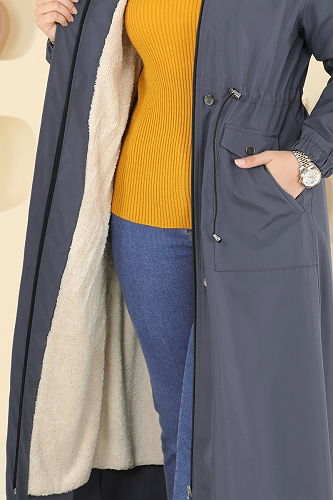 moda selvim ترانشكوت رمادي 2821MSA980 - Thumbnail