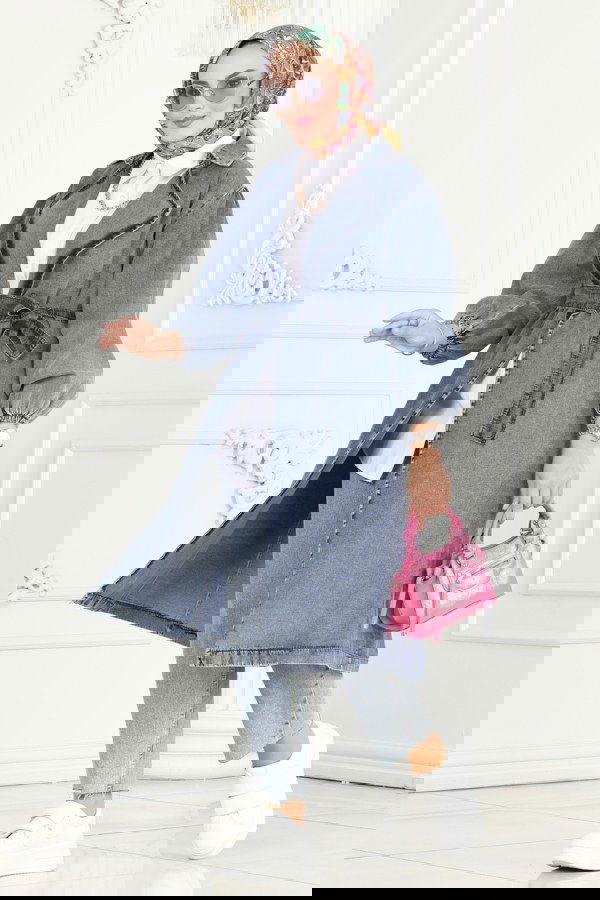 Modaselvim خصم صافٍ20%+20% في سلة التسوق ترانشكوت جينز فاتح 3001ZNE1011